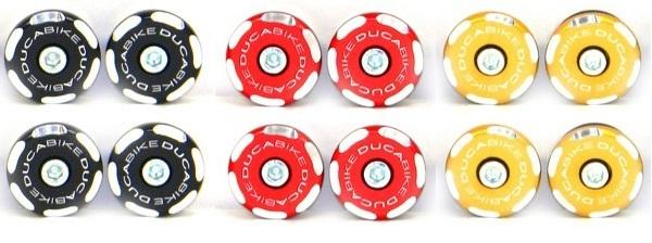 Ducabike Rahmenstopfen Kit Ducati Monster 797, bicolor
