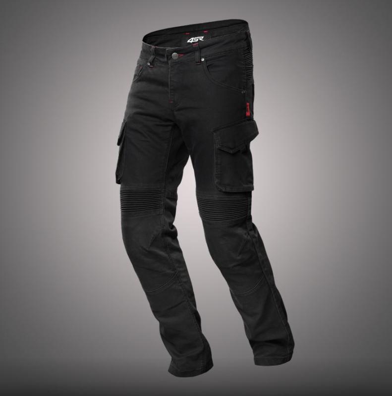 4SR Herren Motorradjeans Tourismo Black