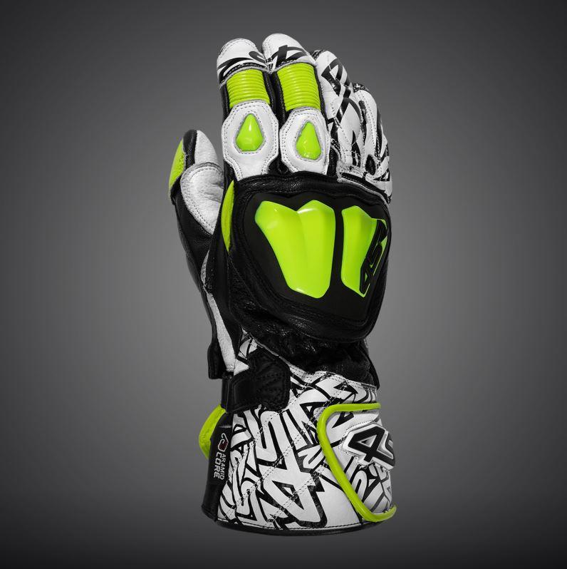 4SR RR Aramid Core White Racing-Motorradhandschuhe