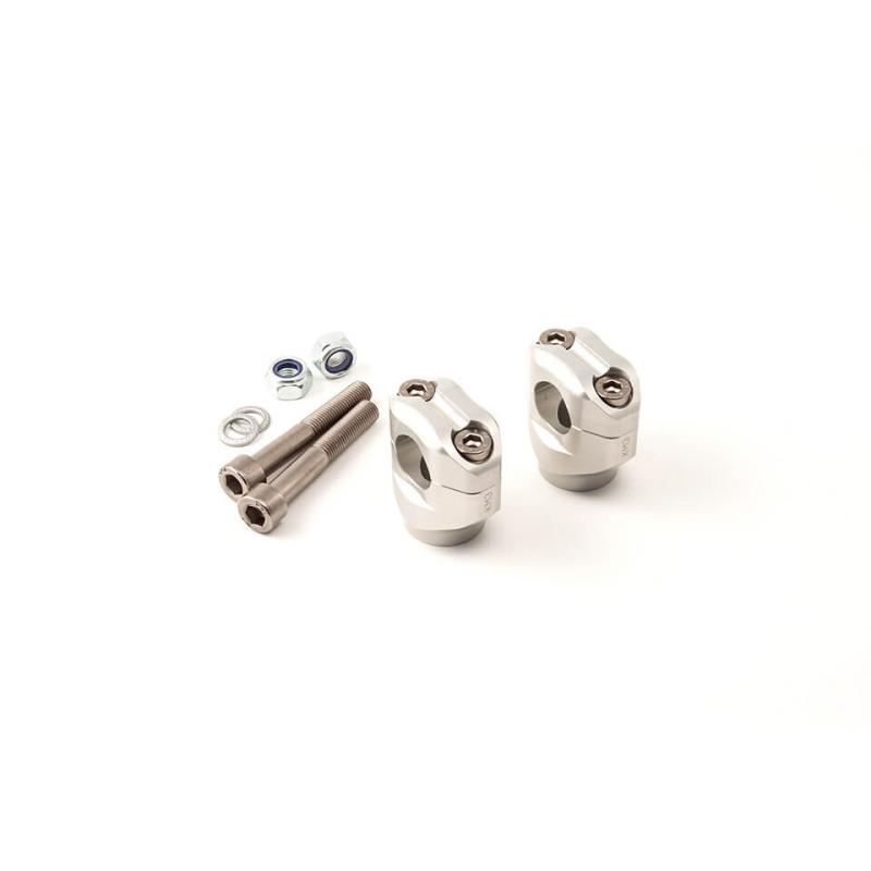 LSL Universal-Klemmbock-Kit f&uuml;r 22,2 mm Lenker, silber