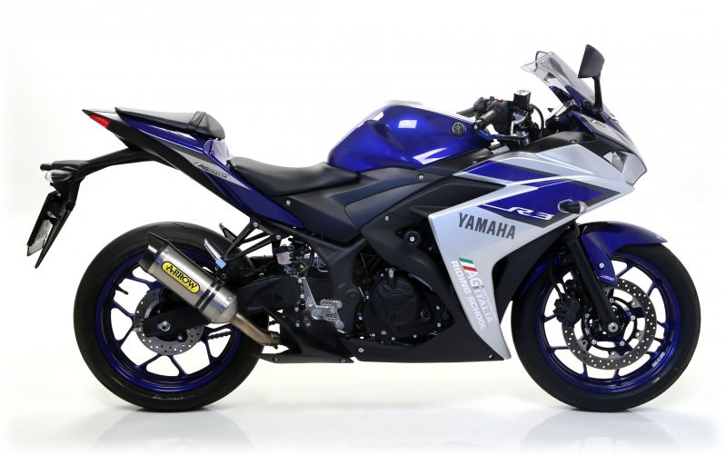 Arrow Thunder Slip-On Yamaha YZF-R3, 2015-2017 Carbon