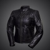 4SR Motorrad Damenlederjacke Scrambler Lady Petroleum