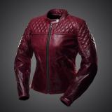 4SR Motorrad Damenlederjacke Scrambler Lady Wine