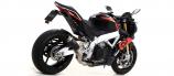 Arrow GP2 Slip-On Aprilia Tuono V4 1100, 2017-2018,  Dark