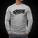 4SR Motorrad Sweatshirt Motorsport Flag Grey