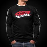 4SR Motorrad Sweatshirt Motorsport Flag Black