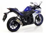 Arrow Thunder Slip-On Yamaha YZF-R3, 2015-2017, Alu / Alu Dark